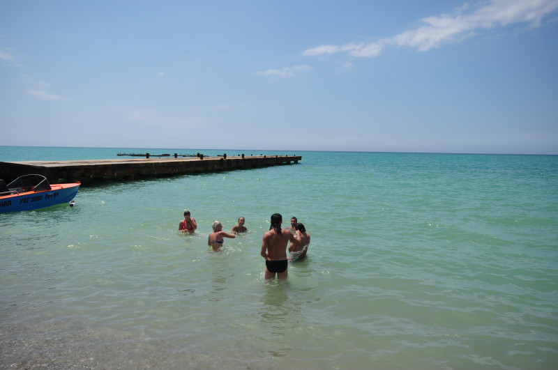 Черное море в Николаевке Крым Черное море отдых 2018